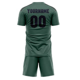 Custom Blue Green Navy Soccer Set