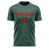 Custom Blue Green Orange Red Soccer Jersey