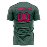 Custom Blue Green Pink Soccer Jersey