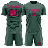 Custom Blue Green Pink Soccer Set