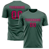 Custom Blue Green Pink Soccer Jersey