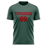Custom Blue Green Red Soccer Jersey