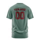 Custom Blue Green Crimson Red T-Shirt