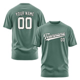 Custom Blue Green White T-Shirt