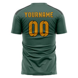 Custom Blue Green Yellow Soccer Jersey