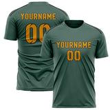 Custom Blue Green Yellow Soccer Jersey