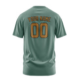 Custom Blue Green Khaki T-Shirt