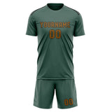 Custom Blue Green Khaki Soccer Set