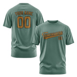 Custom Blue Green Khaki T-Shirt
