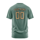 Custom Blue Green Light Khaki T-Shirt