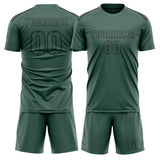 Custom Blue Green Blue Green Soccer Set