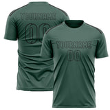 Custom Blue Green Blue Green Soccer Jersey