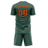 Custom Blue Green Orange Soccer Set