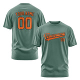 Custom Blue Green Orange T-Shirt