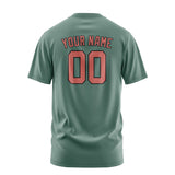 Custom Blue Green Copper Rose T-Shirt
