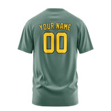 Custom Blue Green Gold T-Shirt