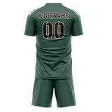 Custom Blue Green Brown Soccer Set