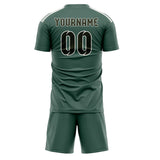 Custom Blue Green Olive Soccer Set