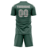 Custom Blue Green Gray Soccer Set