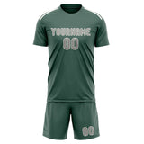 Custom Blue Green Gray Soccer Set