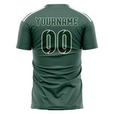 Custom Blue Green Green Soccer Jersey