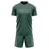Custom Blue Green Green Soccer Set