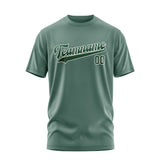 Custom Blue Green Green T-Shirt