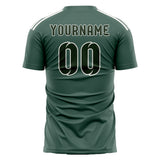 Custom Blue Green Dark Green Soccer Jersey