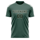 Custom Blue Green Dark Green Soccer Jersey
