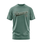 Custom Blue Green Dark Green T-Shirt