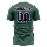 Custom Blue Green Purple Soccer Jersey