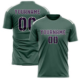 Custom Blue Green Purple Soccer Jersey