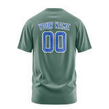 Custom Blue Green Sky Blue T-Shirt