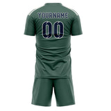 Custom Blue Green Blue Soccer Set