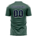 Custom Blue Green Blue Soccer Jersey