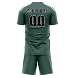 Custom Blue Green Navy Soccer Set