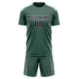 Custom Blue Green Navy Soccer Set