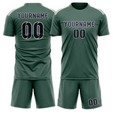 Custom Blue Green Navy Soccer Set