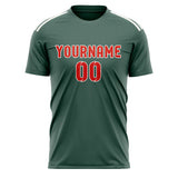 Custom Blue Green Orange Red Soccer Jersey