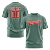 Custom Blue Green Orange Red T-Shirt