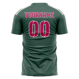 Custom Blue Green Pink Soccer Jersey