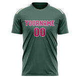 Custom Blue Green Pink Soccer Jersey