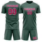 Custom Blue Green Pink Soccer Set