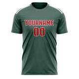 Custom Blue Green Red Soccer Jersey