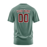 Custom Blue Green Crimson Red T-Shirt