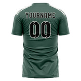Custom Blue Green Black Soccer Jersey