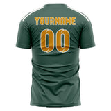 Custom Blue Green Yellow Soccer Jersey