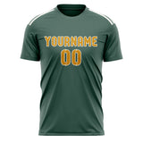 Custom Blue Green Yellow Soccer Jersey