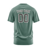 Custom Blue Green Dark Grey T-Shirt