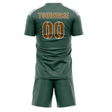 Custom Blue Green Khaki Soccer Set